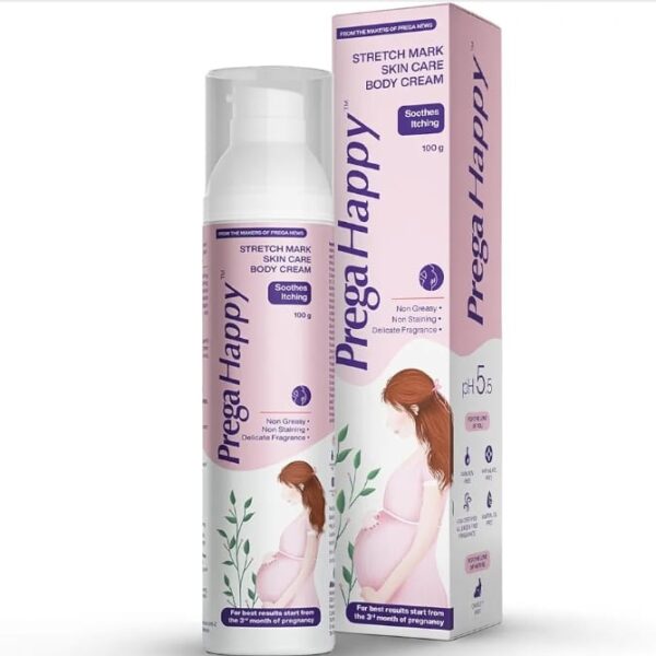 Pregahappy Stretch Mark Care Body Cream – Nourishing & Hydrating Formula