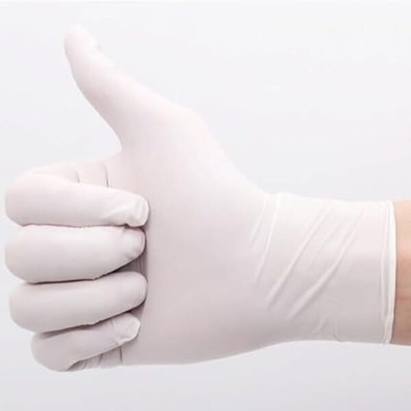 Sterile Surgical Gloves – Latex, Powder-Free, High Protection( pack 10 pair),white